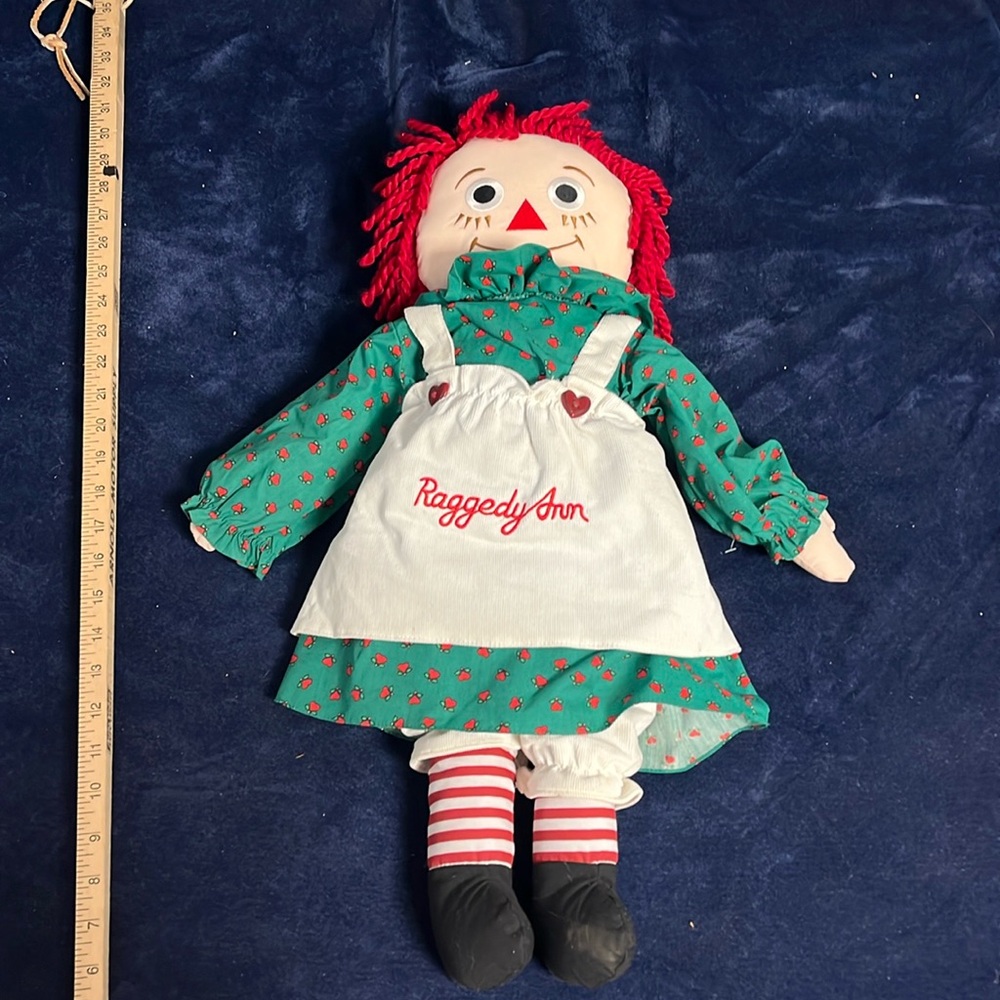 VTG Plush Raggedy Ann Large Doll